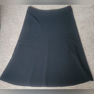 Margaret M Classic Black A-Line Skirt